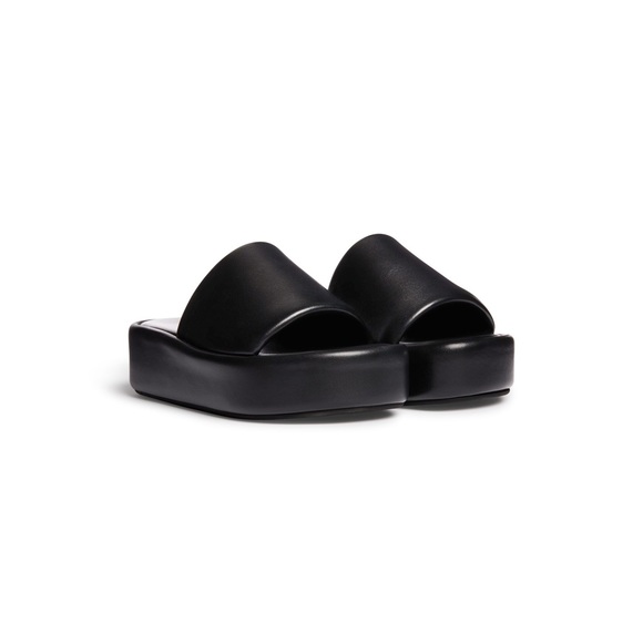 Balenciaga Black Rise Platform Sandals - Picture 1 of 7